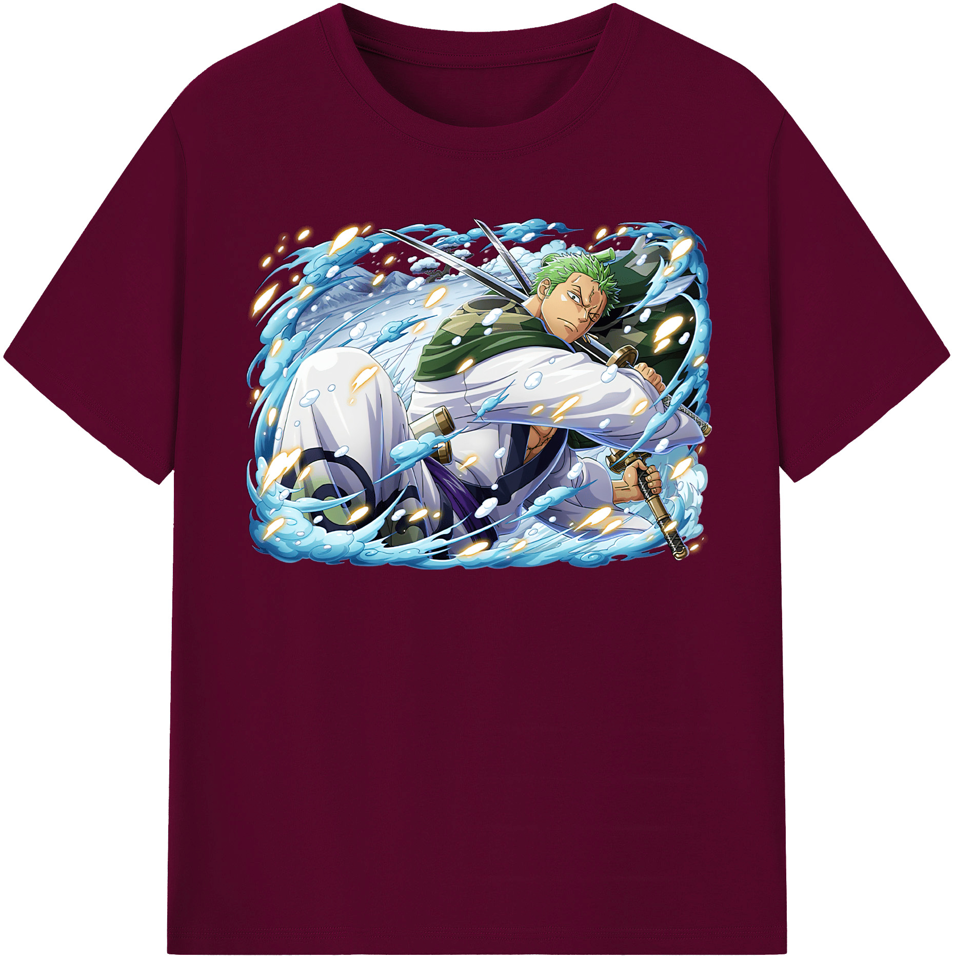 ワンピース ロロノア・ゾロ ONE PIECE Roronoa Zoro レディースカジュアルプリントTシャツ（綿100％）